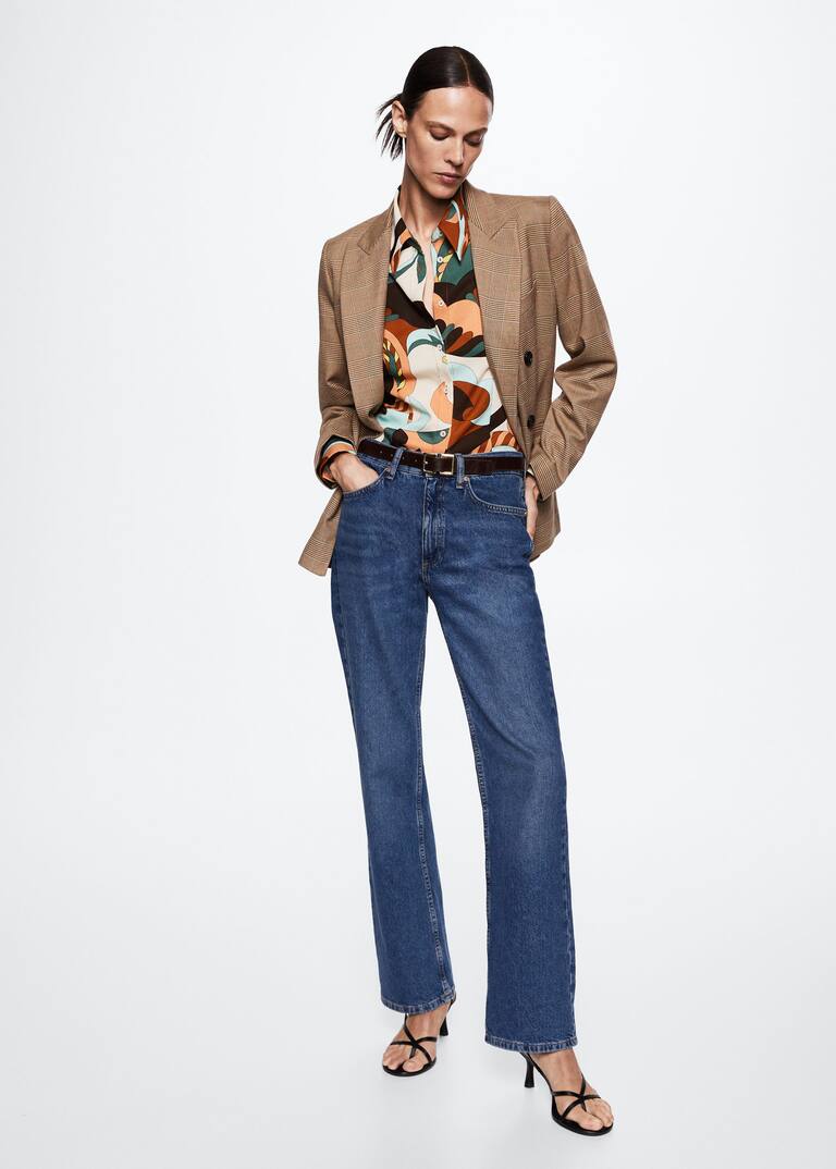 Retroprint shirt Women Mango United Kingdom