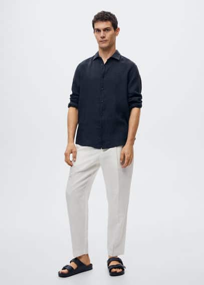 Camicia regular-fit 100% lino