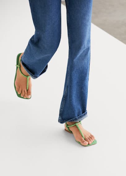 Sandali strass fasce