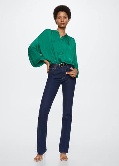 Blusa fluida bottoni