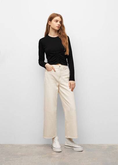 Maglietta dettaglio increspato