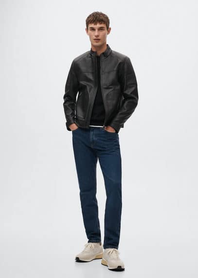 Giacca effetto pelle