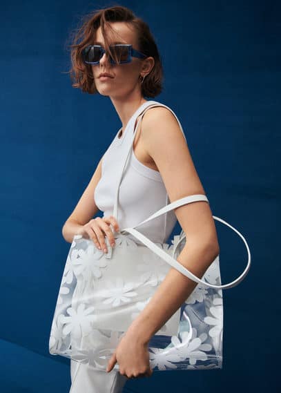 Borsa shopper trasparente
