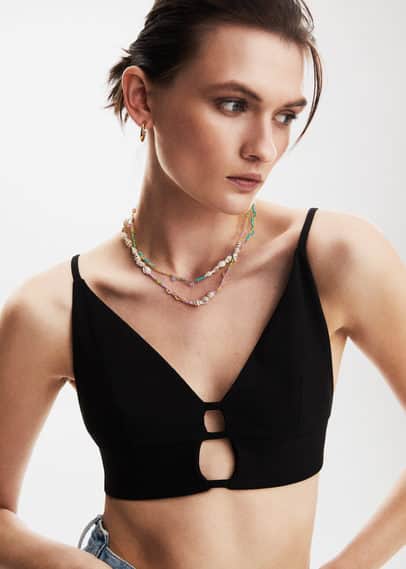 Collana perline conchiglie