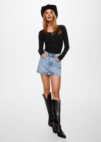 Maglietta coste fiocco