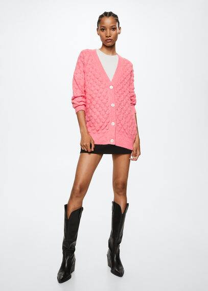 Mango Oversized vest met knopen