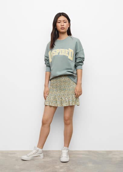 Felpa cotone testurizzato