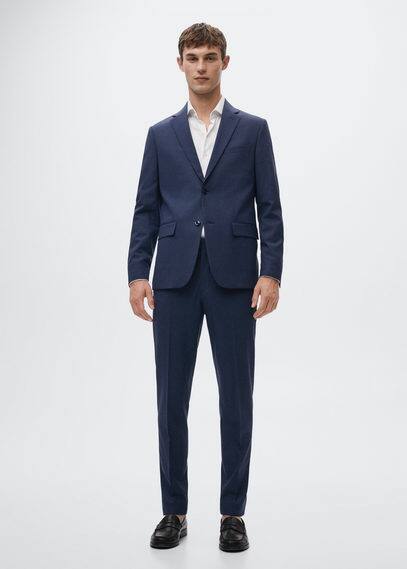 Pantaloni completo slim fit lana