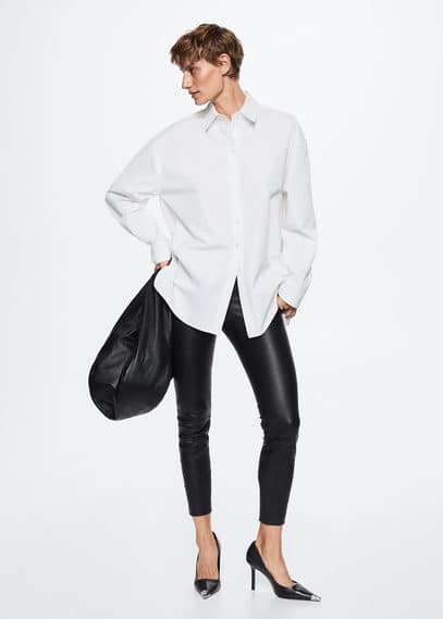 Mango Oversized katoenen overhemd
