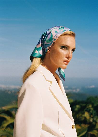 Foulard satinato stampato