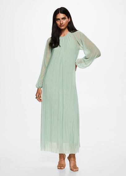 Vestito tessuto semitrasparente