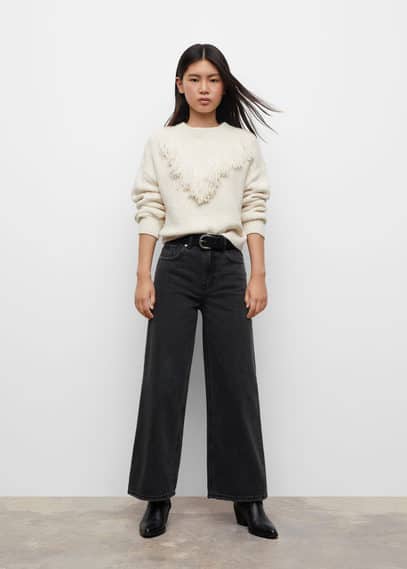 Pullover dettaglio frange