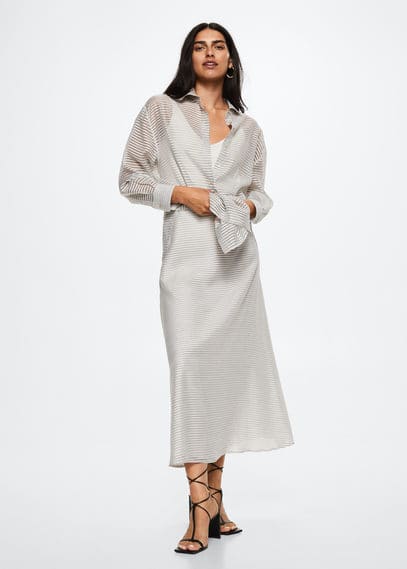 Camicia oversize righe