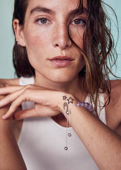 Bracciale perline cristallo