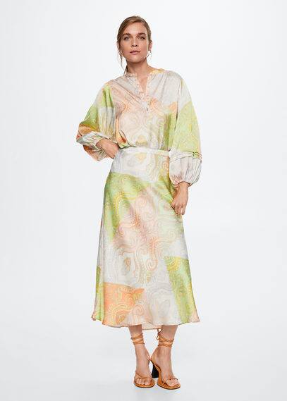 Gonna stampa paisley