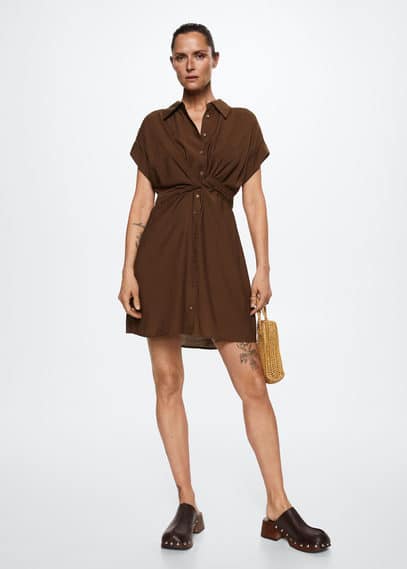 Vestito camicione fiocco