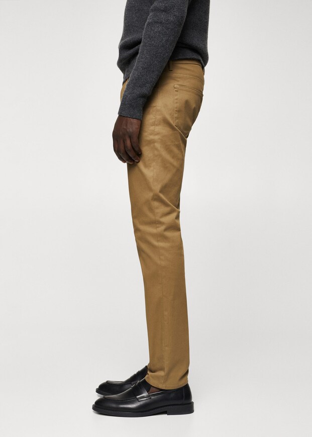 修身牛仔效果哔叽裤 - 商品详情 6