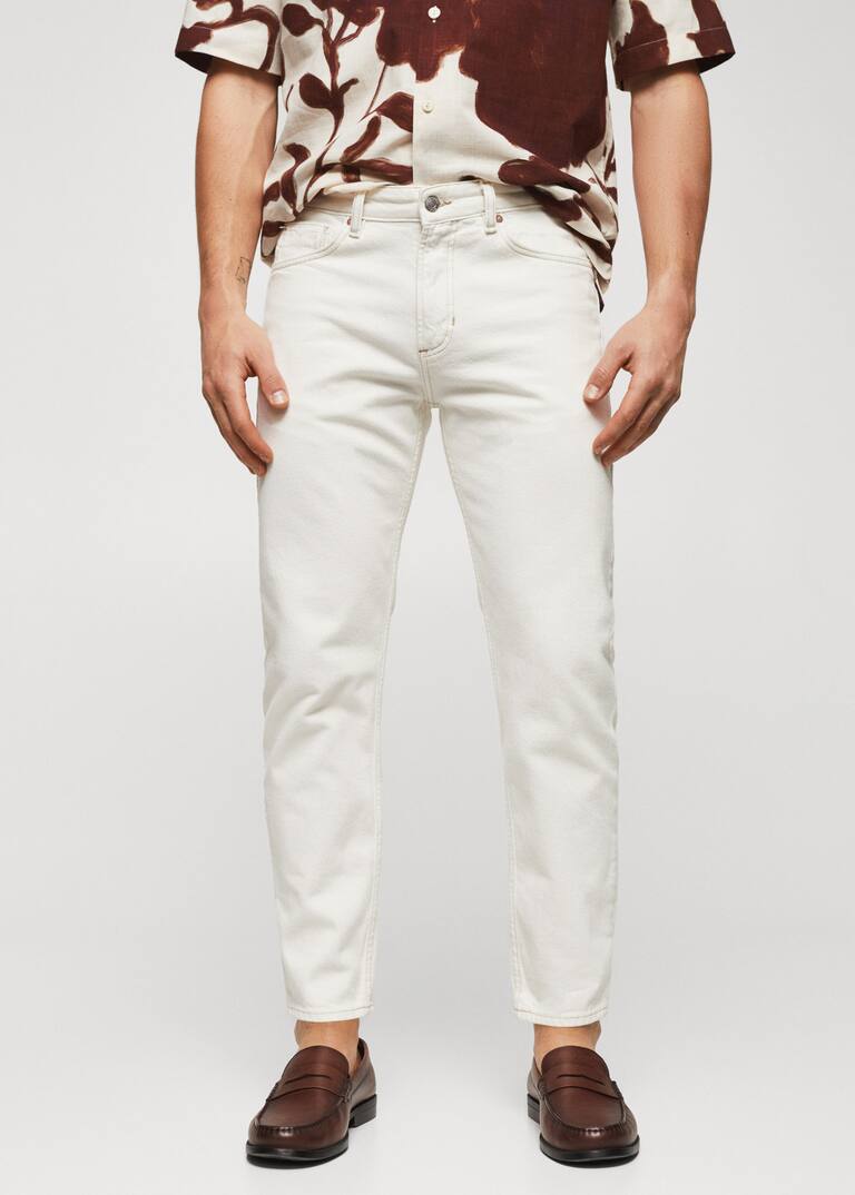 Ben tapered cropped jeans Men Mango Man USA