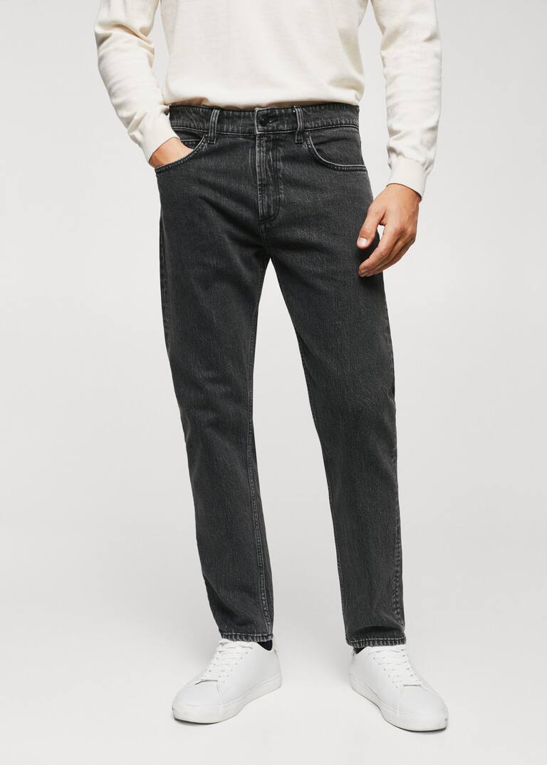 Ben tapered cropped jeans Men Mango Man USA