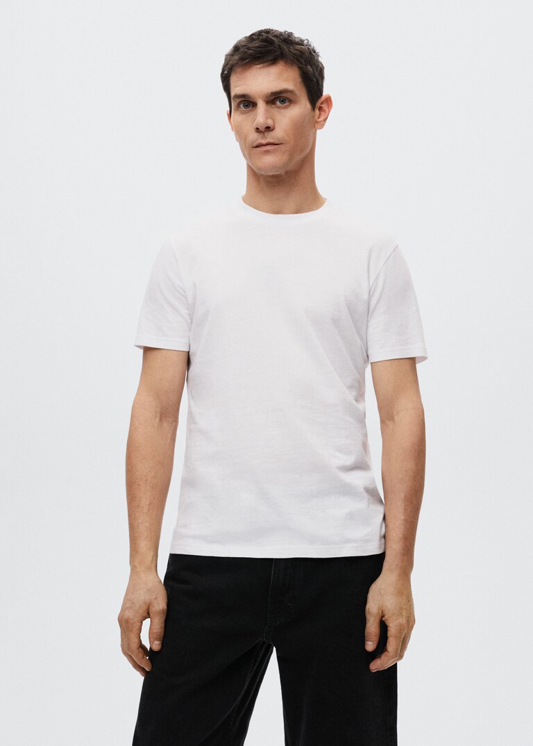 Sustainable cotton basic tshirt Men Mango Man United Kingdom
