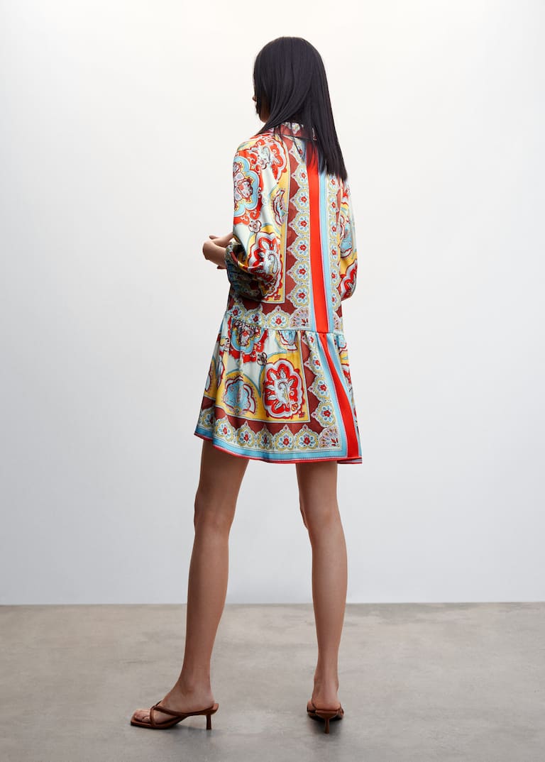 Mango Baroque Print Dress 2 Baroque print dress Woman Mango Canada