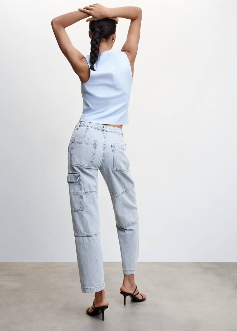 Pocket cargo jeans Women Mango USA