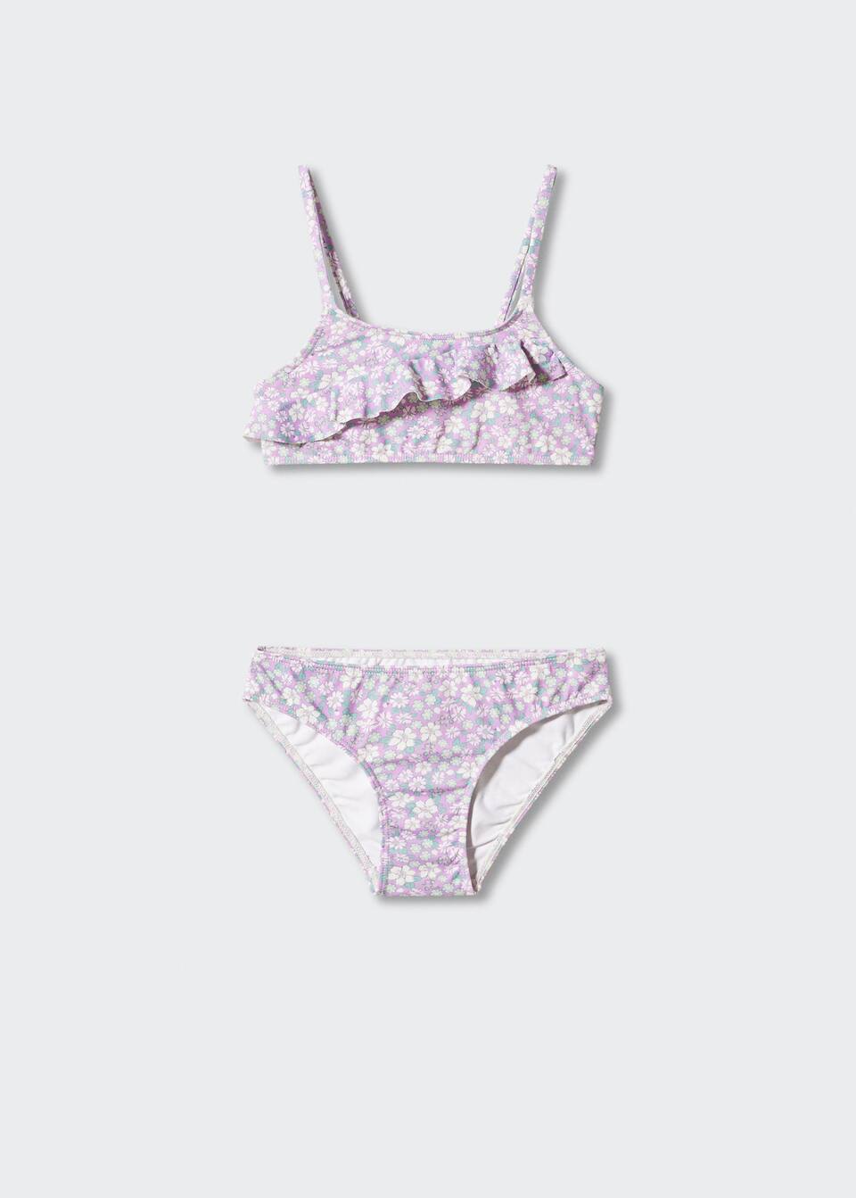 Bikini flores volante Mujer Mango España