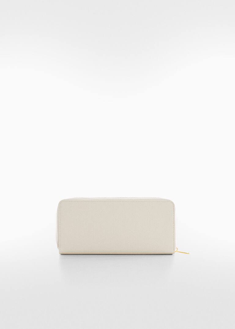 Embossed wallet with logo Women Mango USA