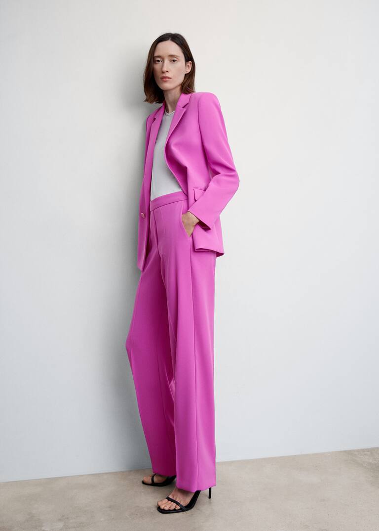 Elastic waist suit trousers Women Mango USA