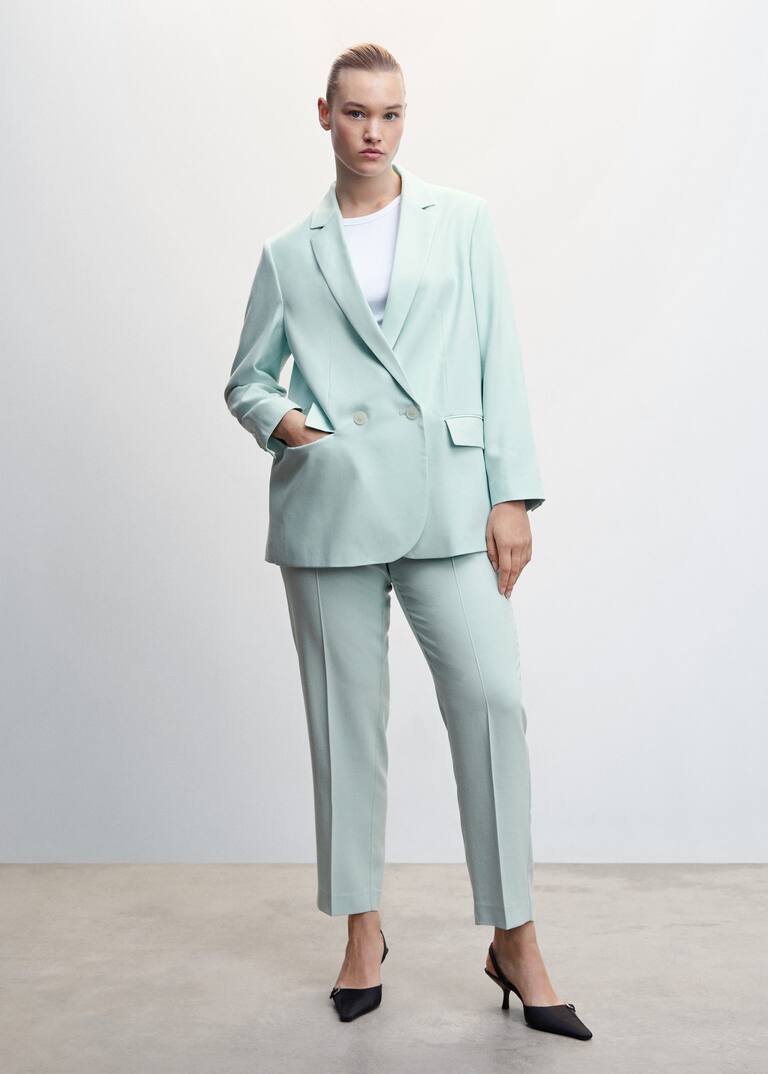 Doublebreasted suit blazer Women Mango United Kingdom