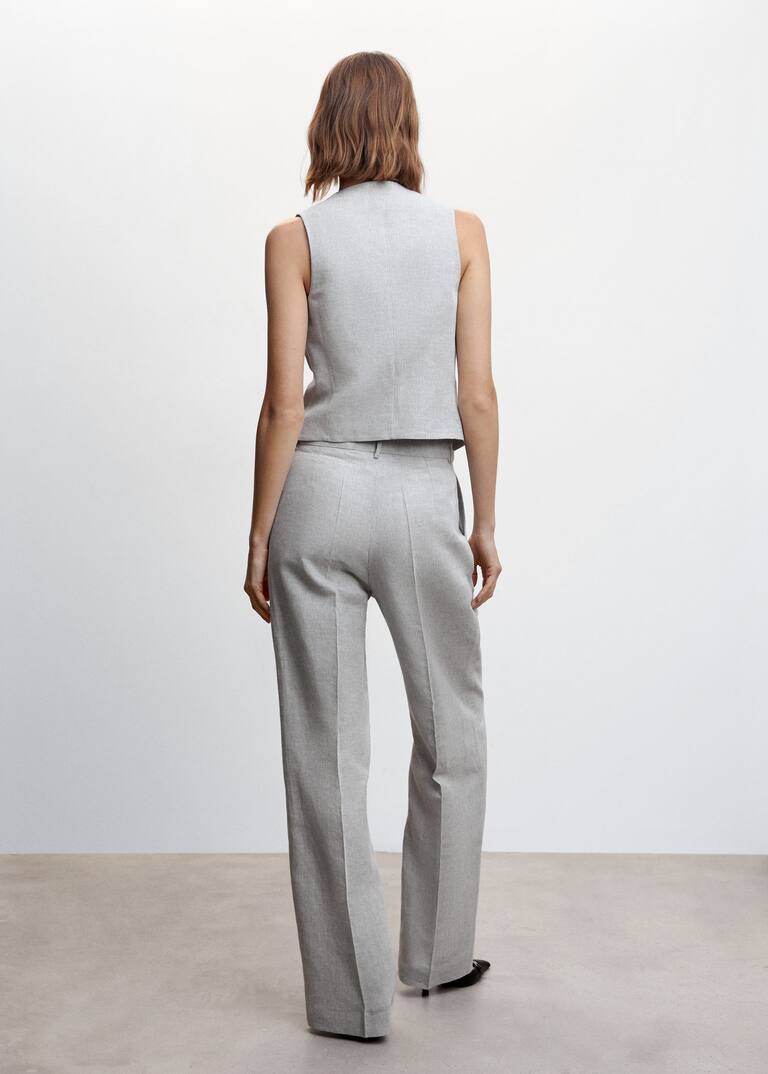 Linen suit waistcoat Women Mango USA