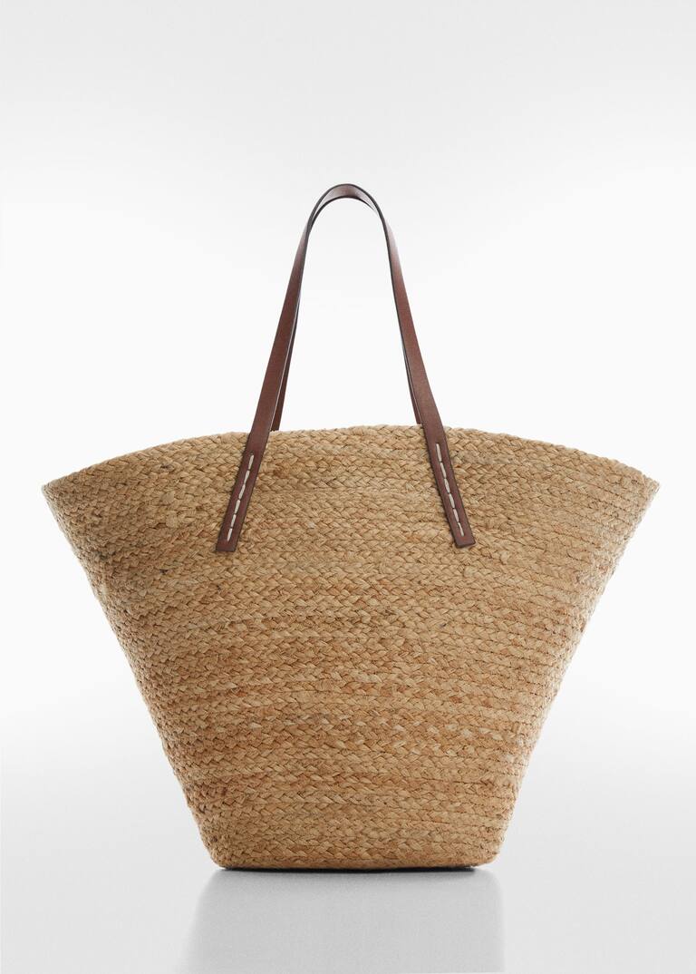 Jute basket bag Women Mango United Kingdom
