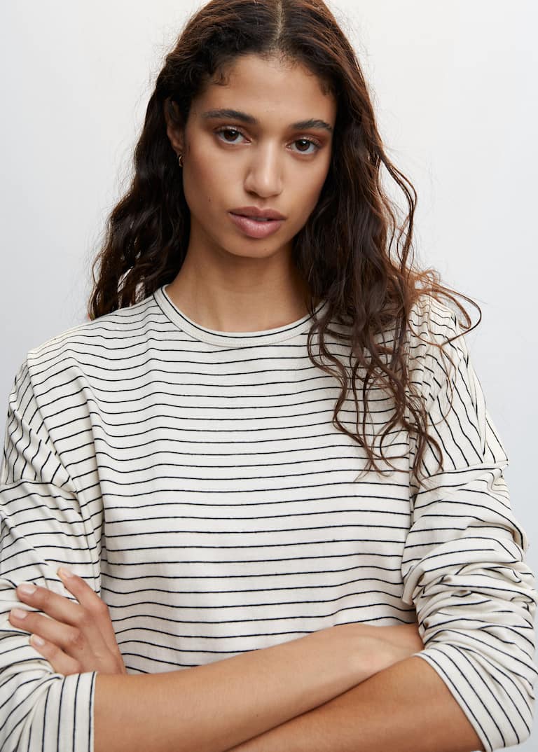 Black Crewneck T-Shirt In Pure Cotton | | US - Foto 8