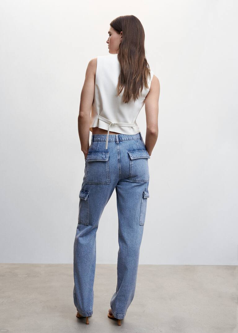 Pocket cargo jeans Women Mango USA