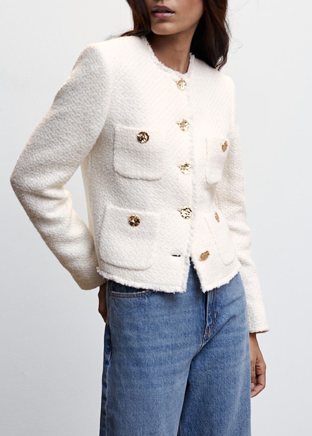 gilet tweed mango - Main Image