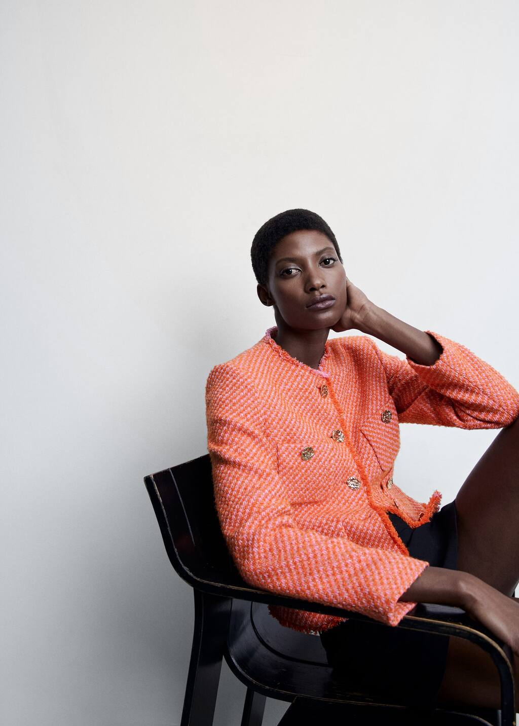 Mango Pocket tweed jacket 47014035 85