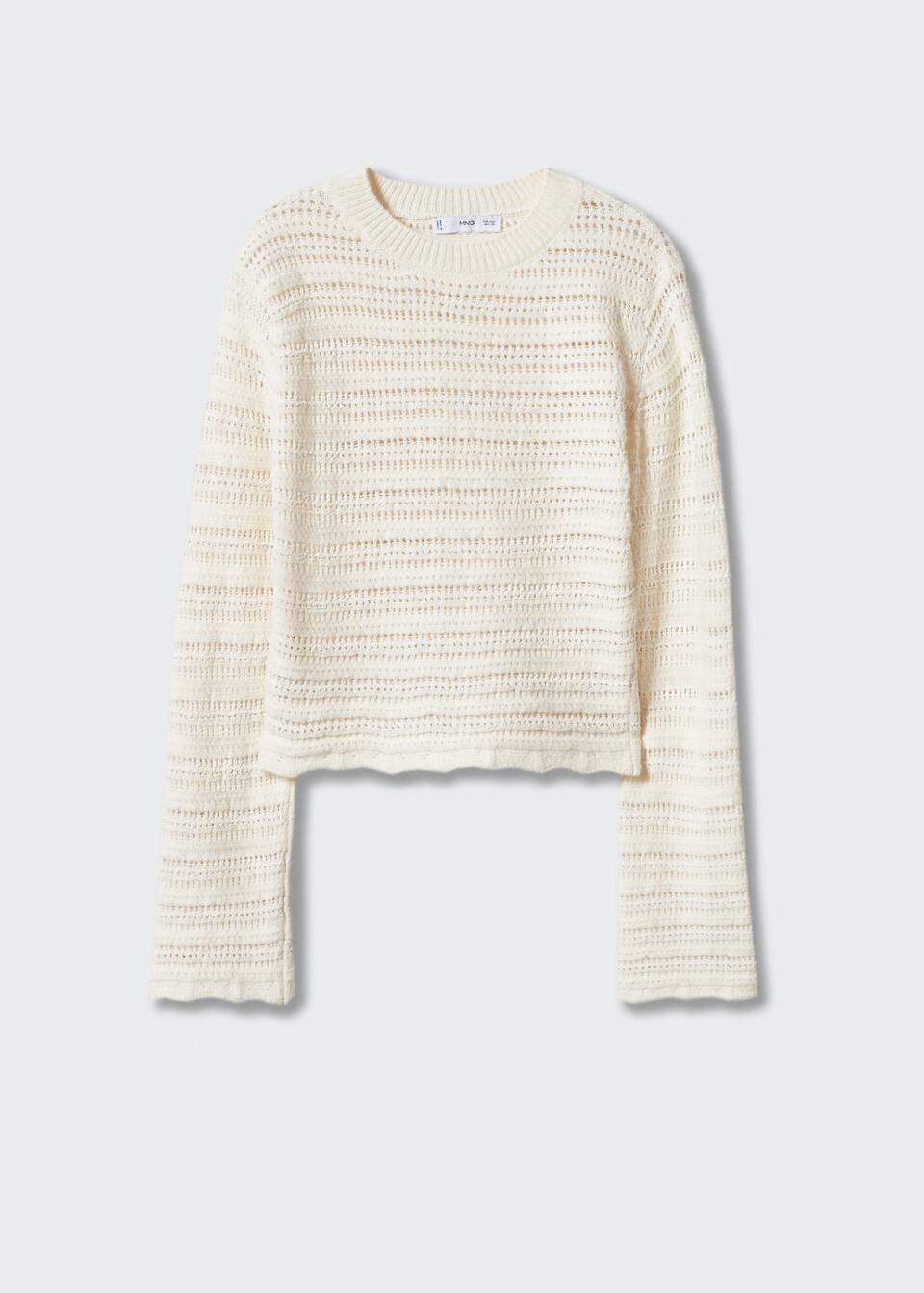 Openwork knit sweater Women Mango USA