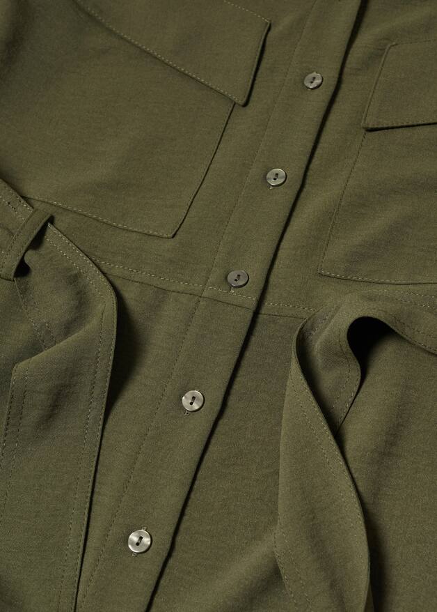 Belt shirt dress Women MANGO OUTLET USA