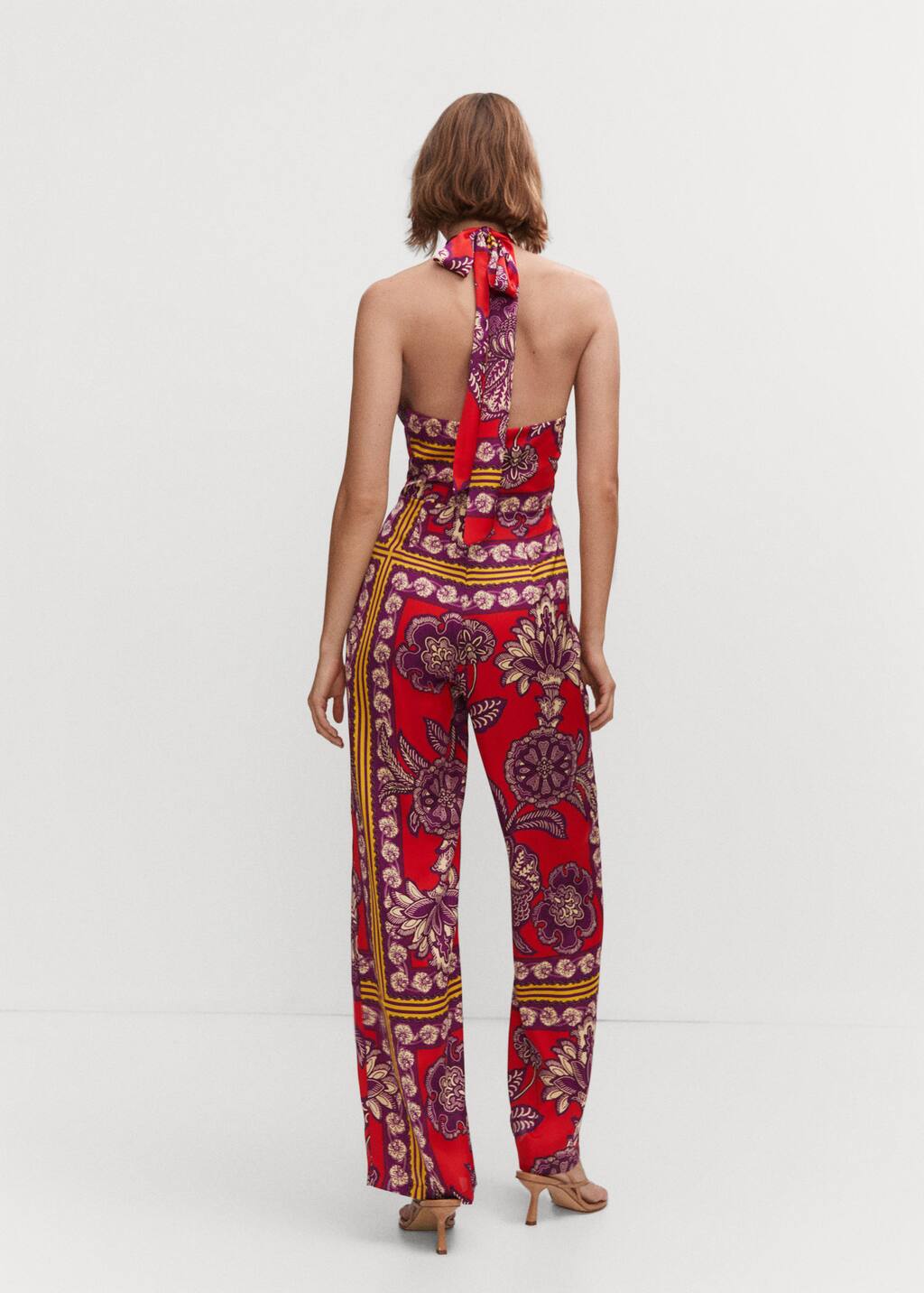 Mango Satinierter Neckholder-Jumpsuit - 47027137-70