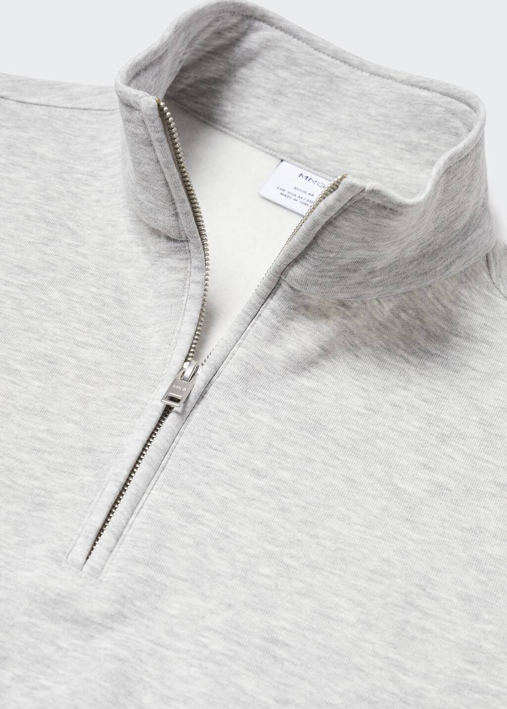 Mango Cotton sweatshirt with zipper neck. 6 Mango Cotton sweatshirt with zipper neck. 6