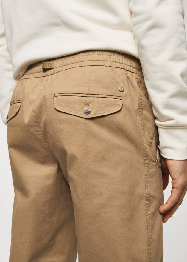 Cotton joggerstyle trousers Men MANGO OUTLET USA