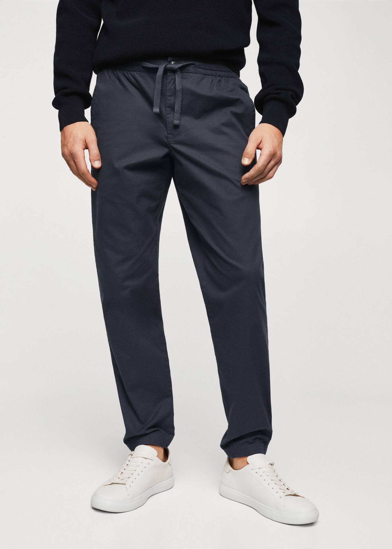 Cotton joggerstyle trousers Man MANGO OUTLET United Kingdom