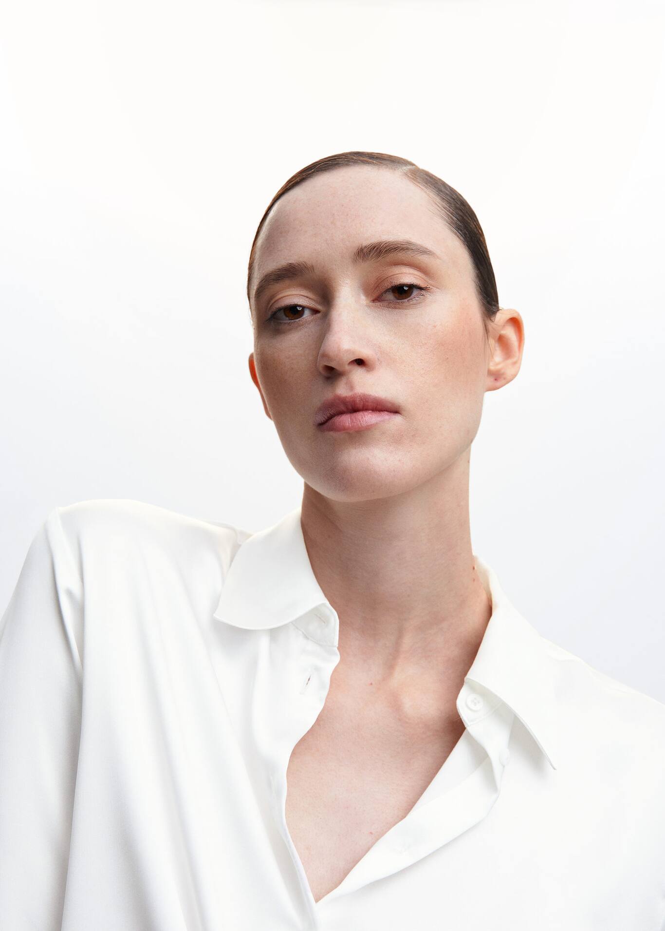 Shirt with draped detail Women MANGO OUTLET USA