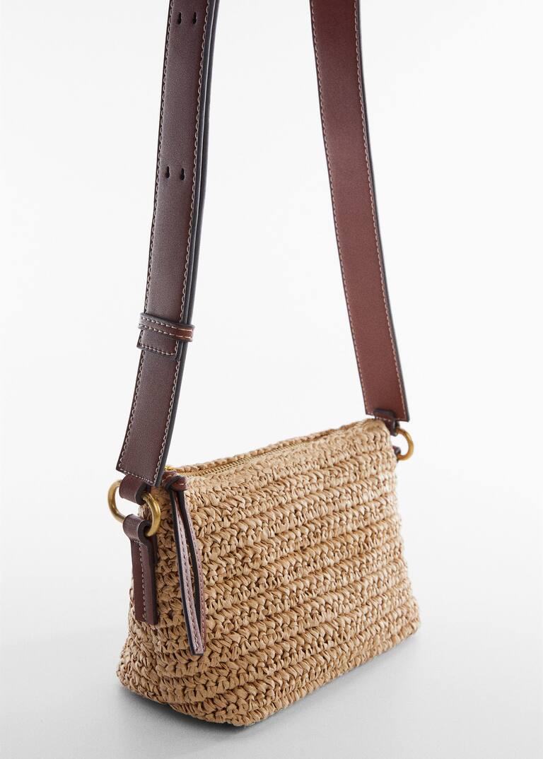 Natural fibre shoulder bag Woman Mango The Philippines
