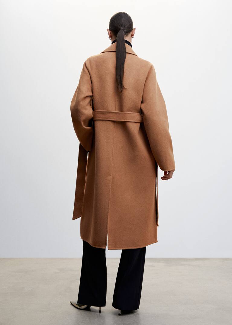 Belt handmade coat Women Mango USA