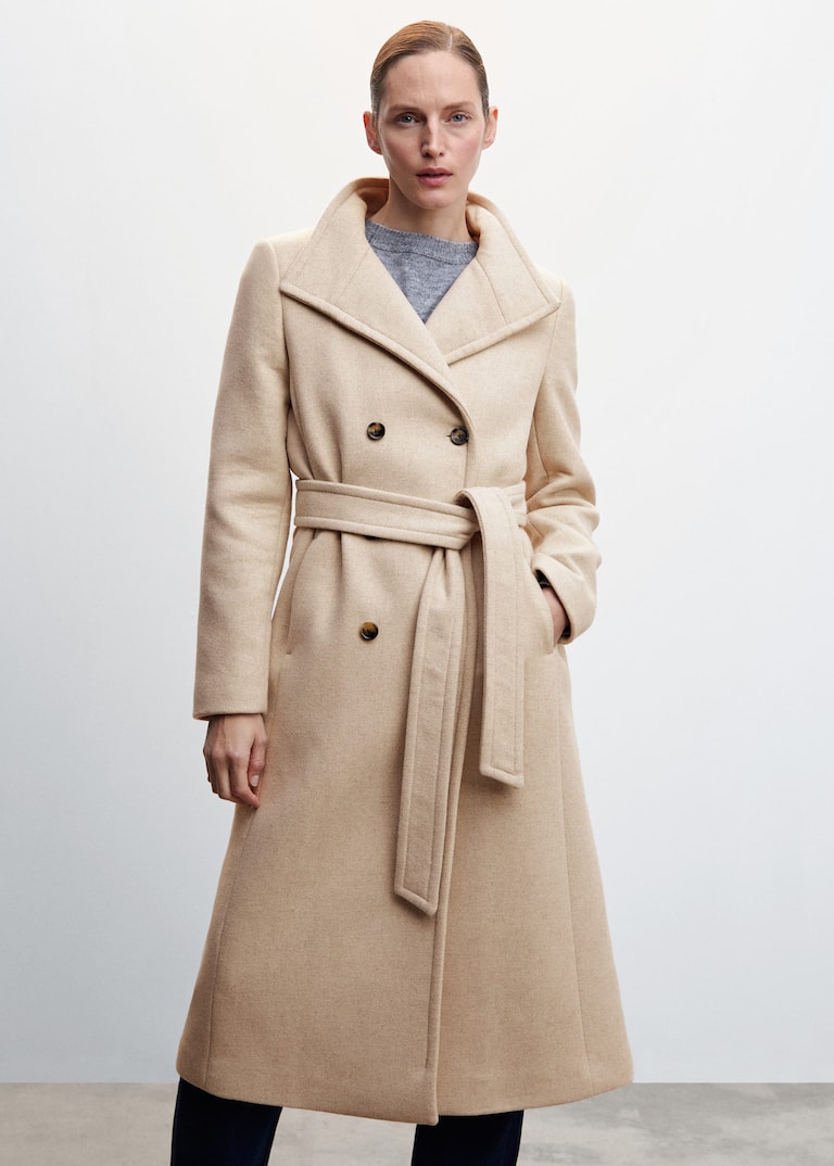 mango manteau beige