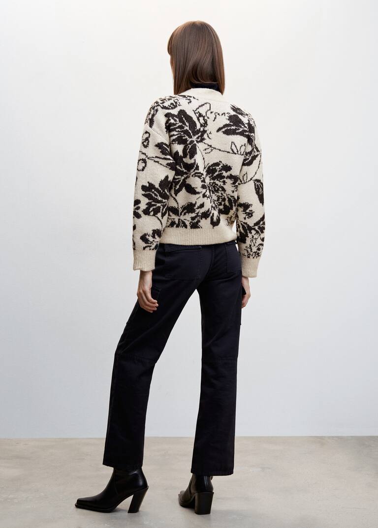 Flowers knit cardigan Women Mango USA