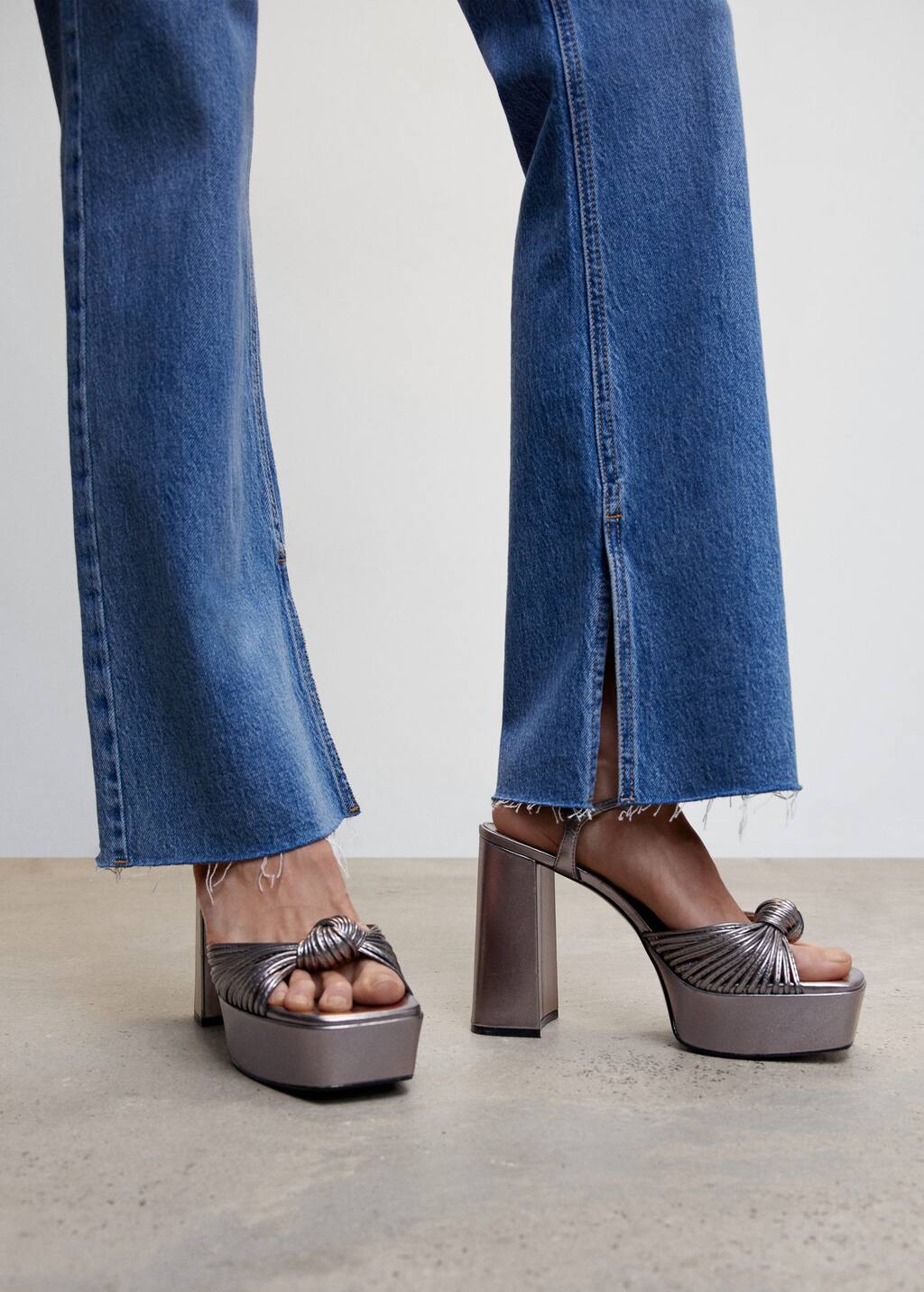 mango sandales a talon