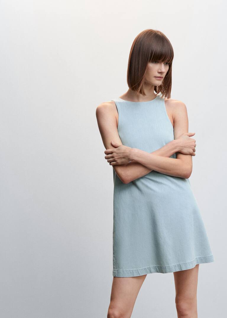 Tencel short dress Woman Mango Thailand