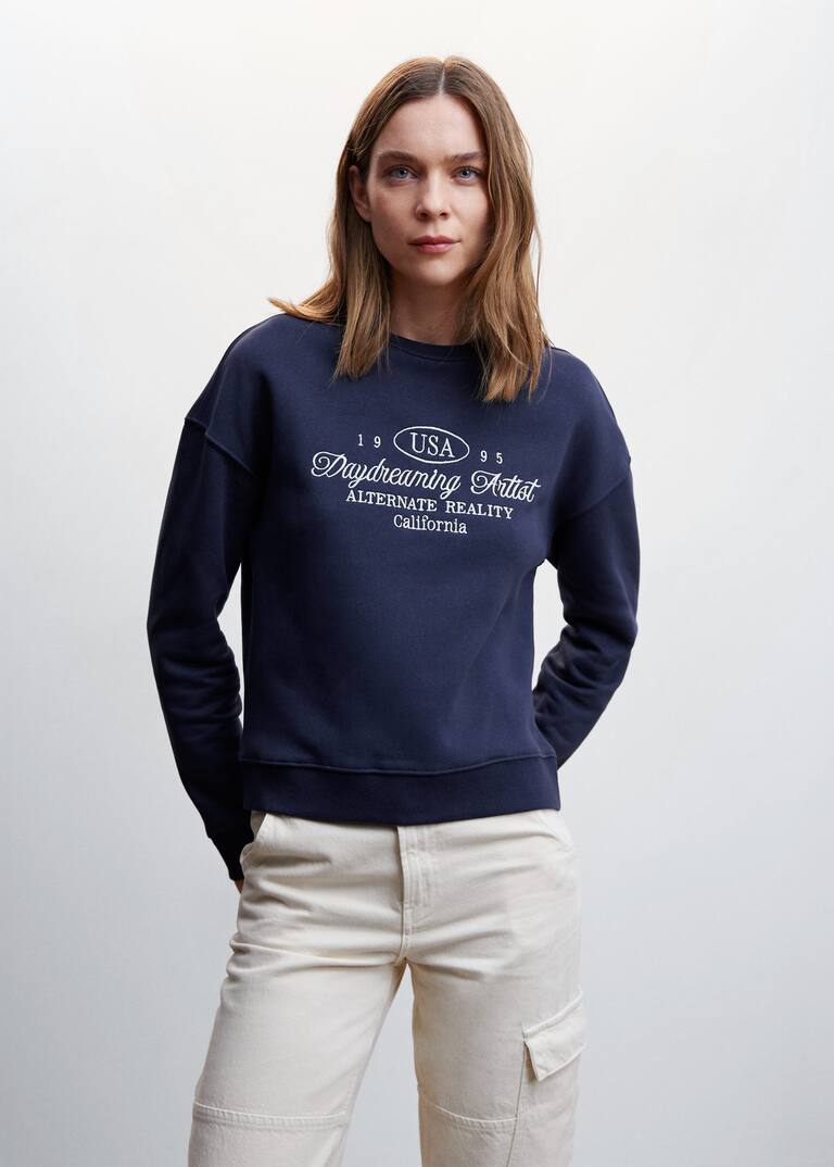 Usa embroidered sweatshirt Clearance
